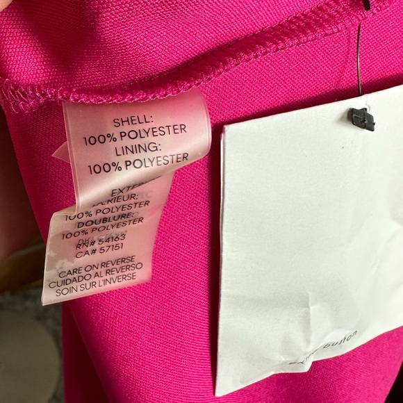 Calvin Klein Floral Pink High Low Summer Flowy Lined Sleeveless VNeck Dress 12 - Picture 10 of 12